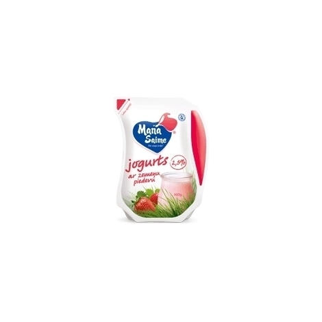 Yogurt with strawberry additive, Mana Saime, 900g