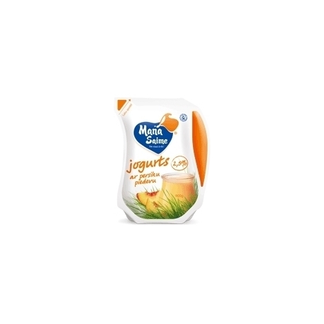 Yogurt with peach additive, Mana Saime, 900g