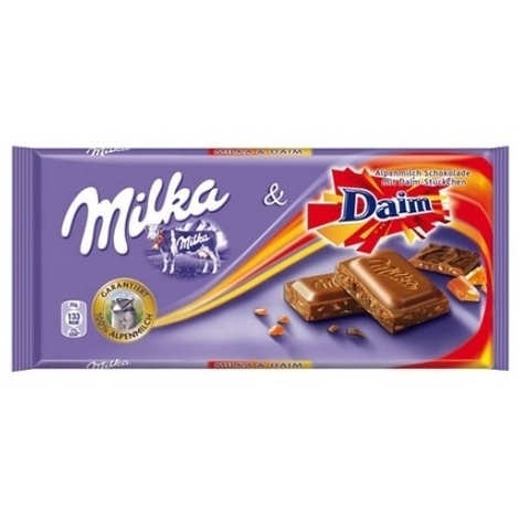 Chocolate Milka Daim, 100g