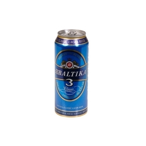 Beer Baltika 3 Classic, 4.8%, 0.5l
