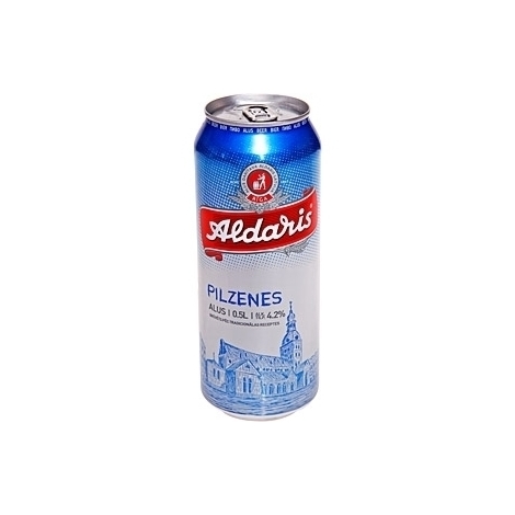 Beer Aldaris Pilzenes canned, 4.2%, 0.5l