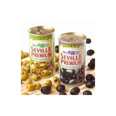 Melnās olīvas, Seville premium, 350g