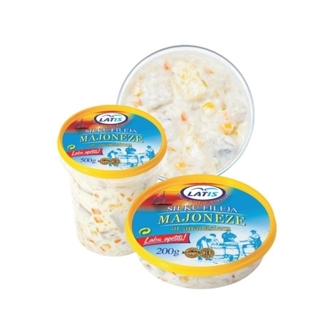 Herring fillet in mayonnaise with pineapple, 500g