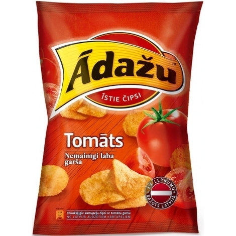 Chips with tomato flavour, Ādažu, 150g