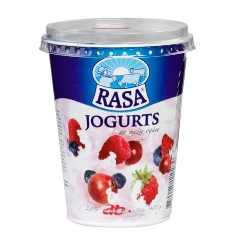 Yogurt with wild berries, Rasa, 400g