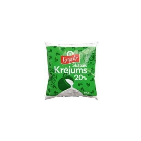 Sour cream Latgale, 20%, 500g