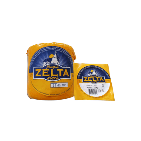 Cheese Zelta, Jaunpils, 52%, 1kg