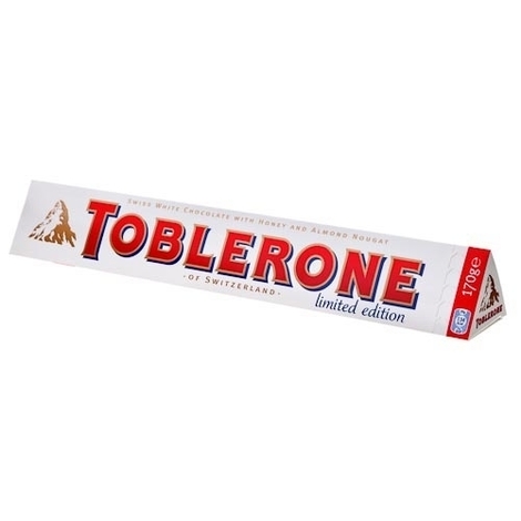 White chocolate Toblerone, 100g