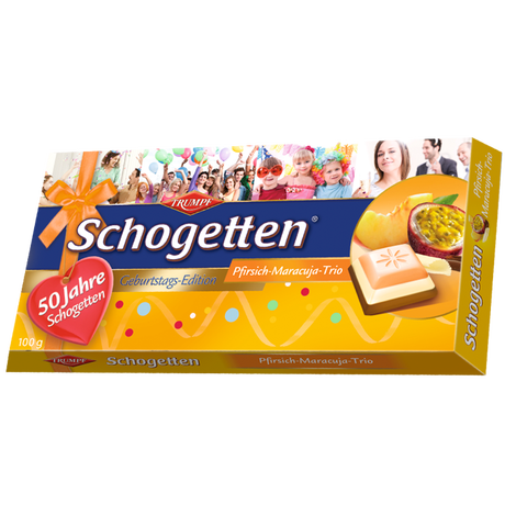 Chocolate with peach and passion fruit Shogetten, 150g