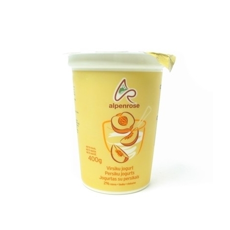 Yogurt with peaches and passion fruit, Alpenrose, 400g