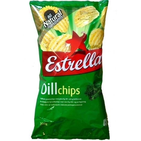 Chips with dill, Estrella, 80g