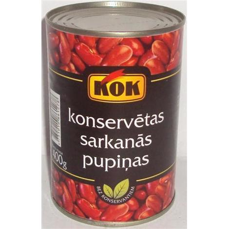 Canned red kidney beans, KOK, 400g