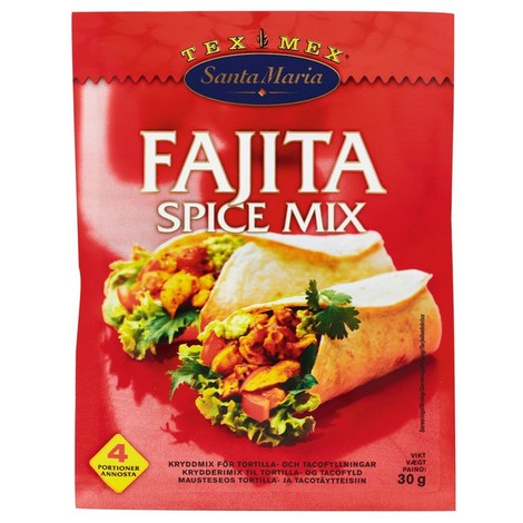 Fajita spice mix, Santa Maria, 30g
