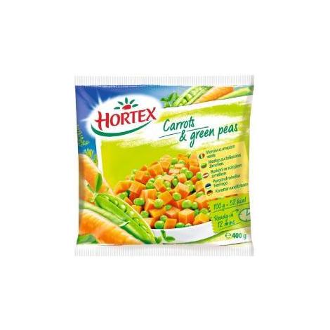 Carrots with peas, Hortex, 400g