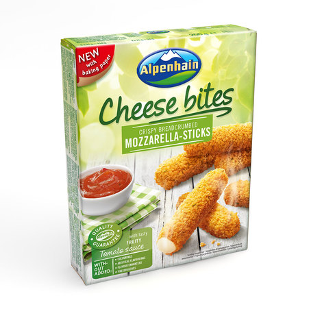Mozzarella cheese sticks for baking, Alpenhain, 200g