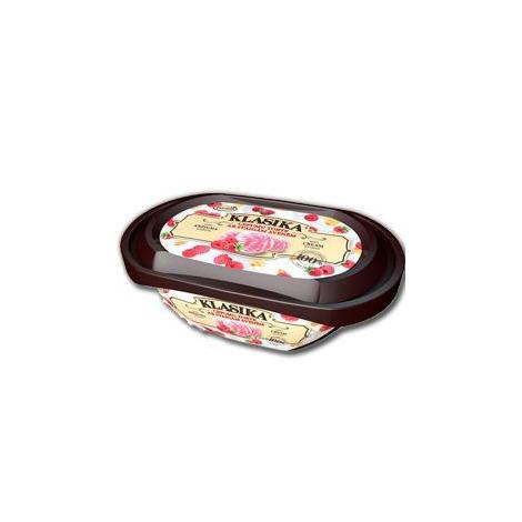Classic cream ice cream Biscuit cake with fresh raspberries, 900ml