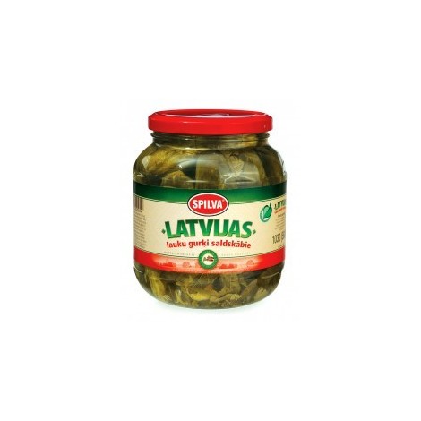 Sour cucumbers Latvijas Lauku, Spilva, 1060ml