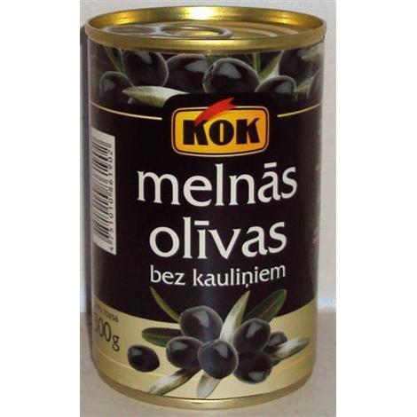 Pitted black olives, KOK, 300g