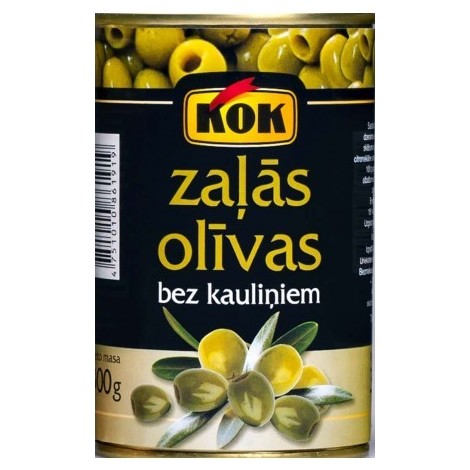 Pitted green olives, KOK, 300g