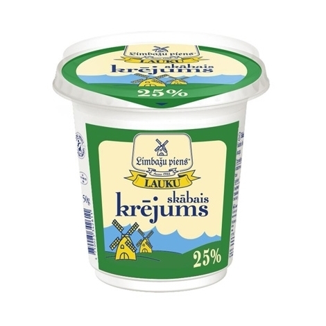 Rural sour cream Limbazu piens, 25%, 300g