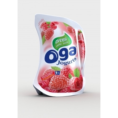 Yogurt with raspberries Oga 1.8%, 1kg