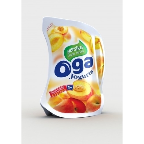 Yogurt with peaches Oga 1.8%, 1kg
