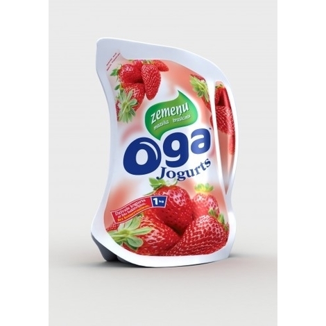 Yogurt with strawberries Oga 1.8%, 1kg