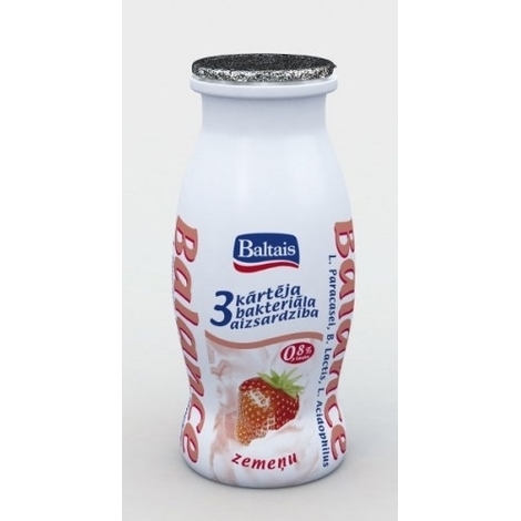 Yogurt drink with strawberries, Balance, 100g