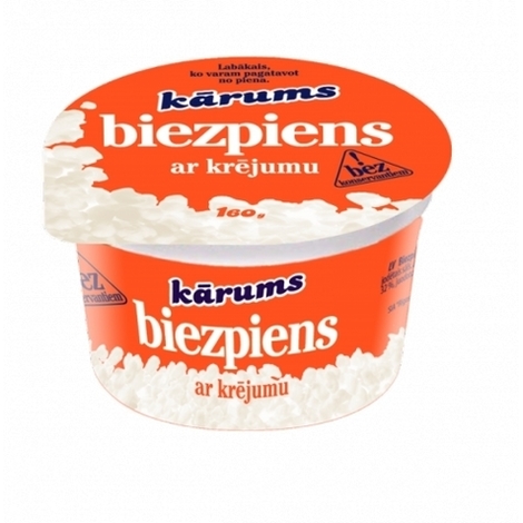 Curd with sour cream, Kārums, 160g