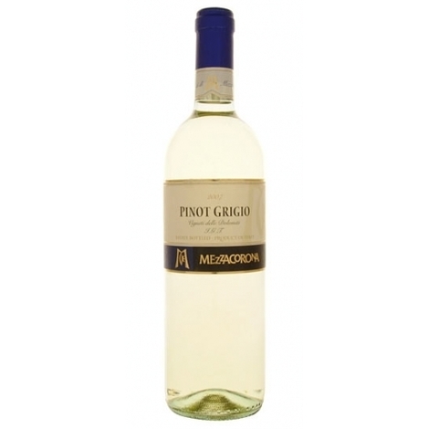 White wine Mezzacorona Pinot Grigio 13%, 0.75l