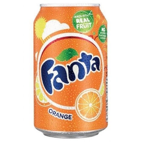 Fanta orange canned, 0.33l