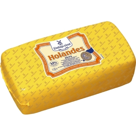 Голландский сыр, Limbažu piens, RPK, 45%, 1кг