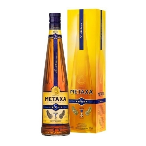 Brandy Metaxa 5 box 38%, 0.7l