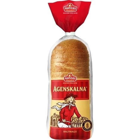 White bread sliced, Agenskalna, 350g