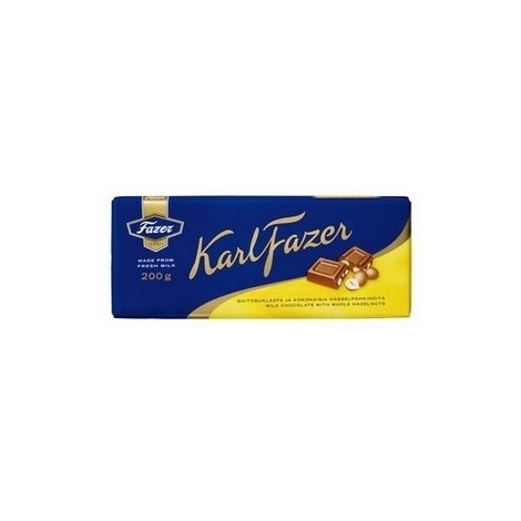 Šokolāde ar lazdu riekstiem, Karl Fazer, 200g
