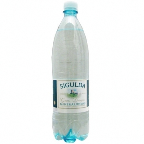 Carbonated natural mineral water, Sigulda, 1l