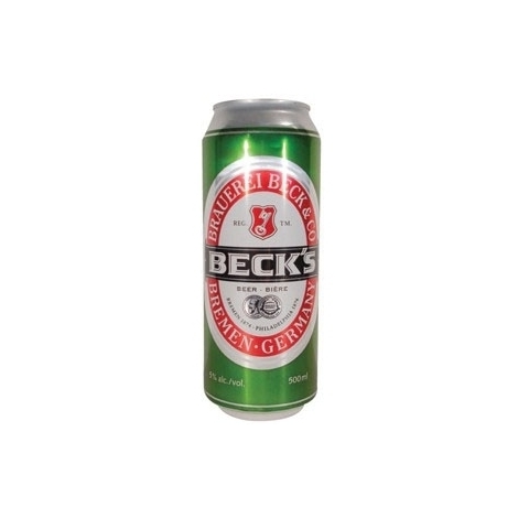 Beer Becks canned, 5%, 0.5l