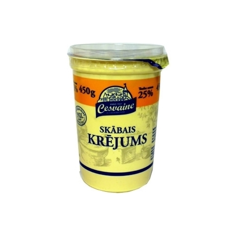 Sour cream Cesvaine, 25%, 450g
