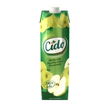 Apple juice Cido 100%, 1l
