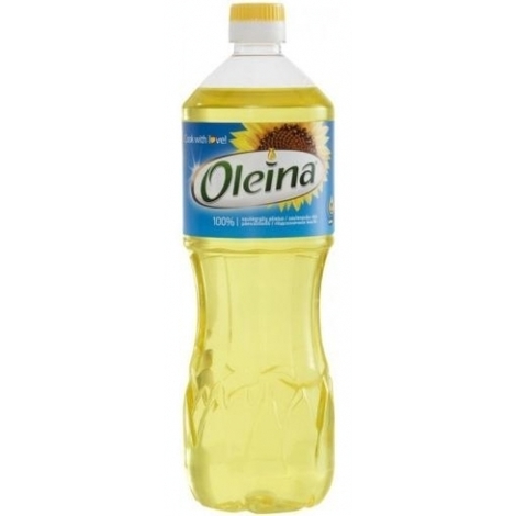 Refined sunflower oil Oleina, 1l