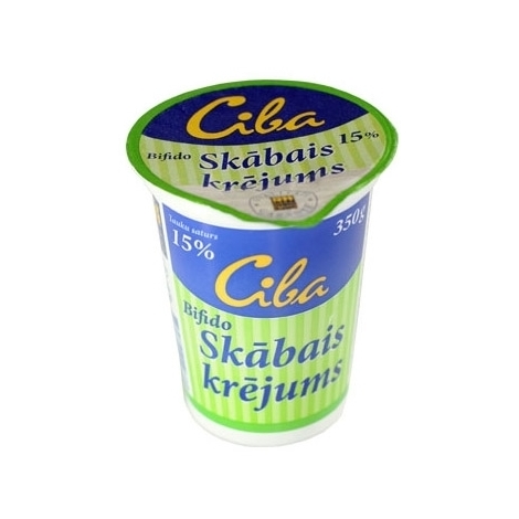 Sour cream Ciba, 15%, 350g