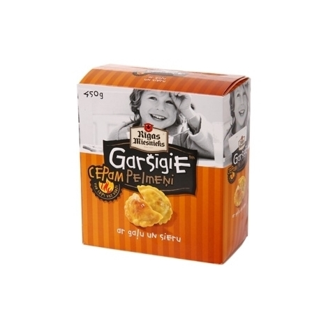 Dumplings with meat and cheese, Garsigie, Rigas Miesnieks, 450g