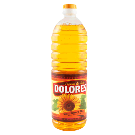 Nerafinēta saulespuķu eļļa Dolores, 1l