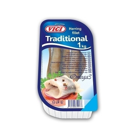 Tradicionālā siļķu fileja eļļā  Viči, 400g