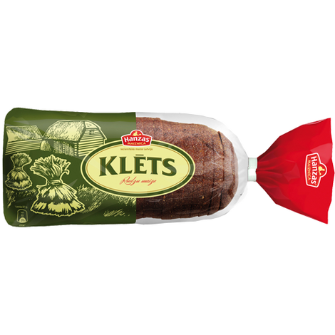 Rye bread Klets, Hanzas Maiznica, 600g