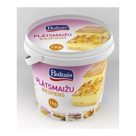 Plātsmaižu biezpiens, Baltais, Tukuma Piens, 9%, 1kg