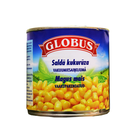 Saldā kukurūza, Globus, 340g
