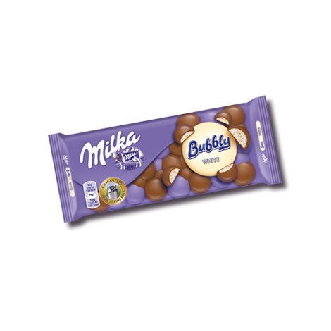 Šokolāde Milka Bubbly White, 100g
