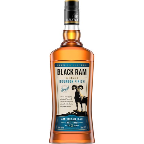 Viskijs Black Ram Bourbon Cask Fin., 40%, 0.7l