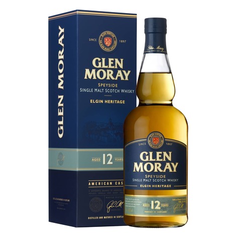 Viskijs Glen Moray 12yo Single Malt, 40%, 0.7l